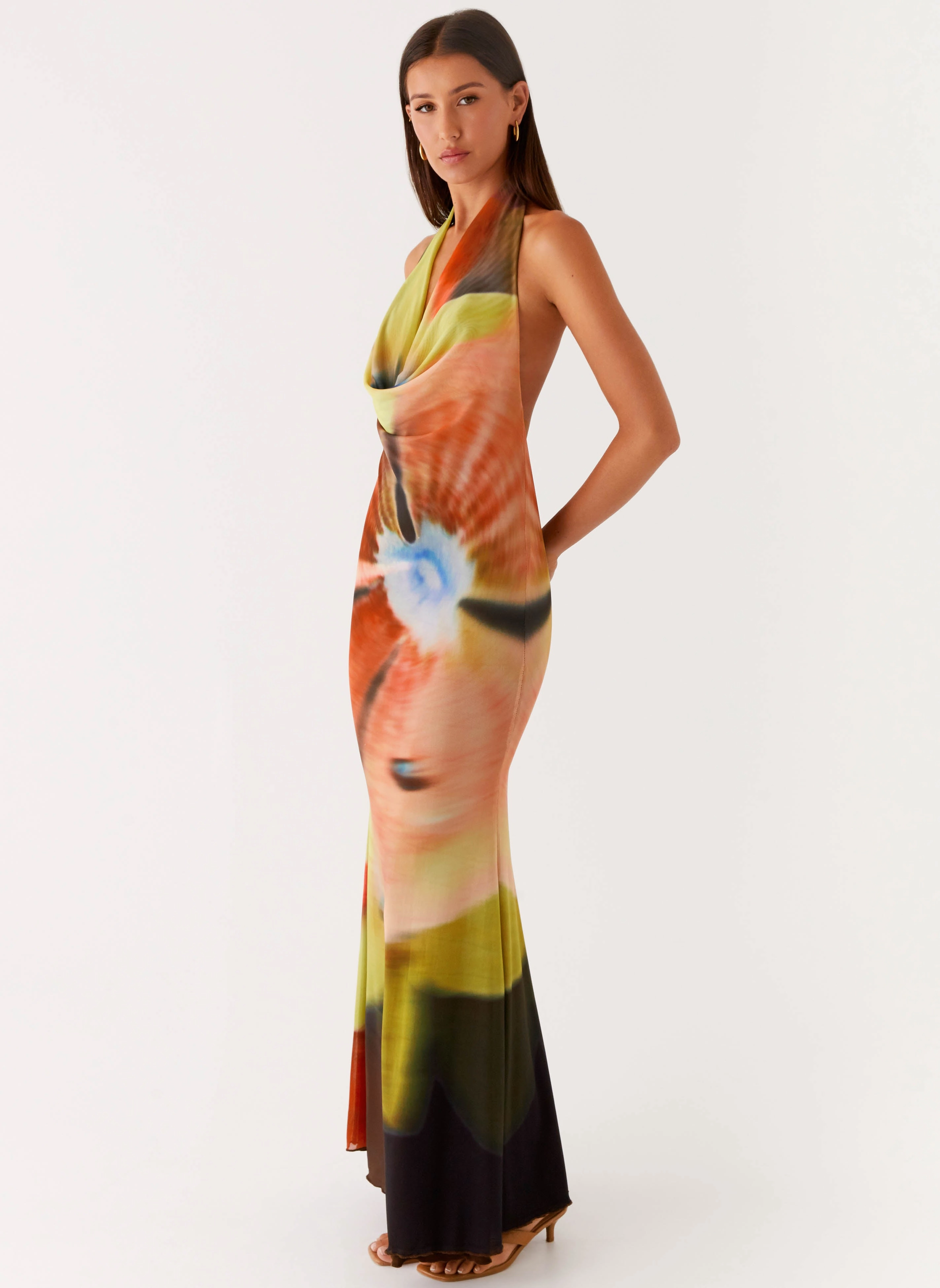 Raellia Maxi Dress - Moody Floral Sleek Comfort All Day Ready