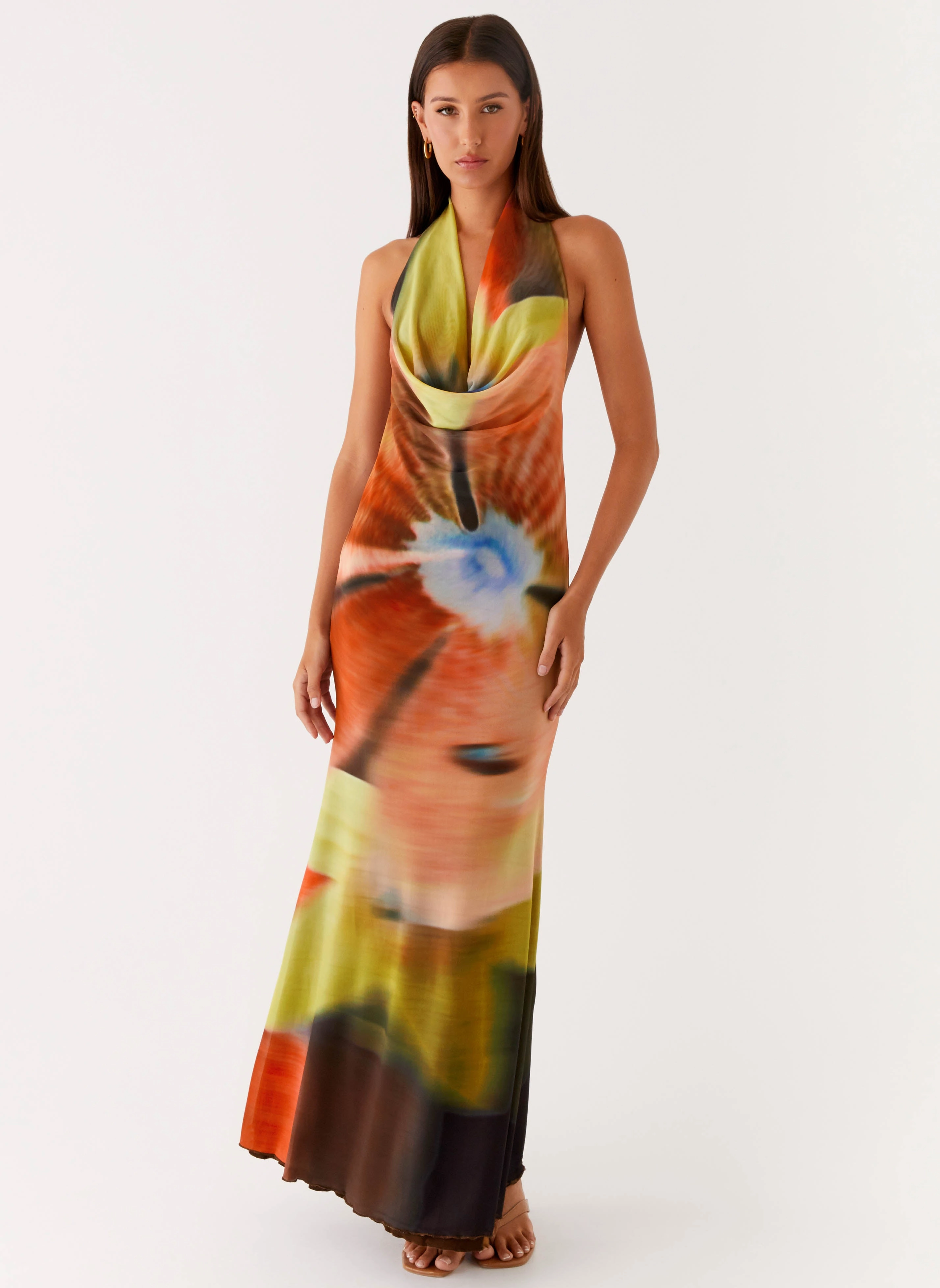 Raellia Maxi Dress - Moody Floral Refined Simplicity