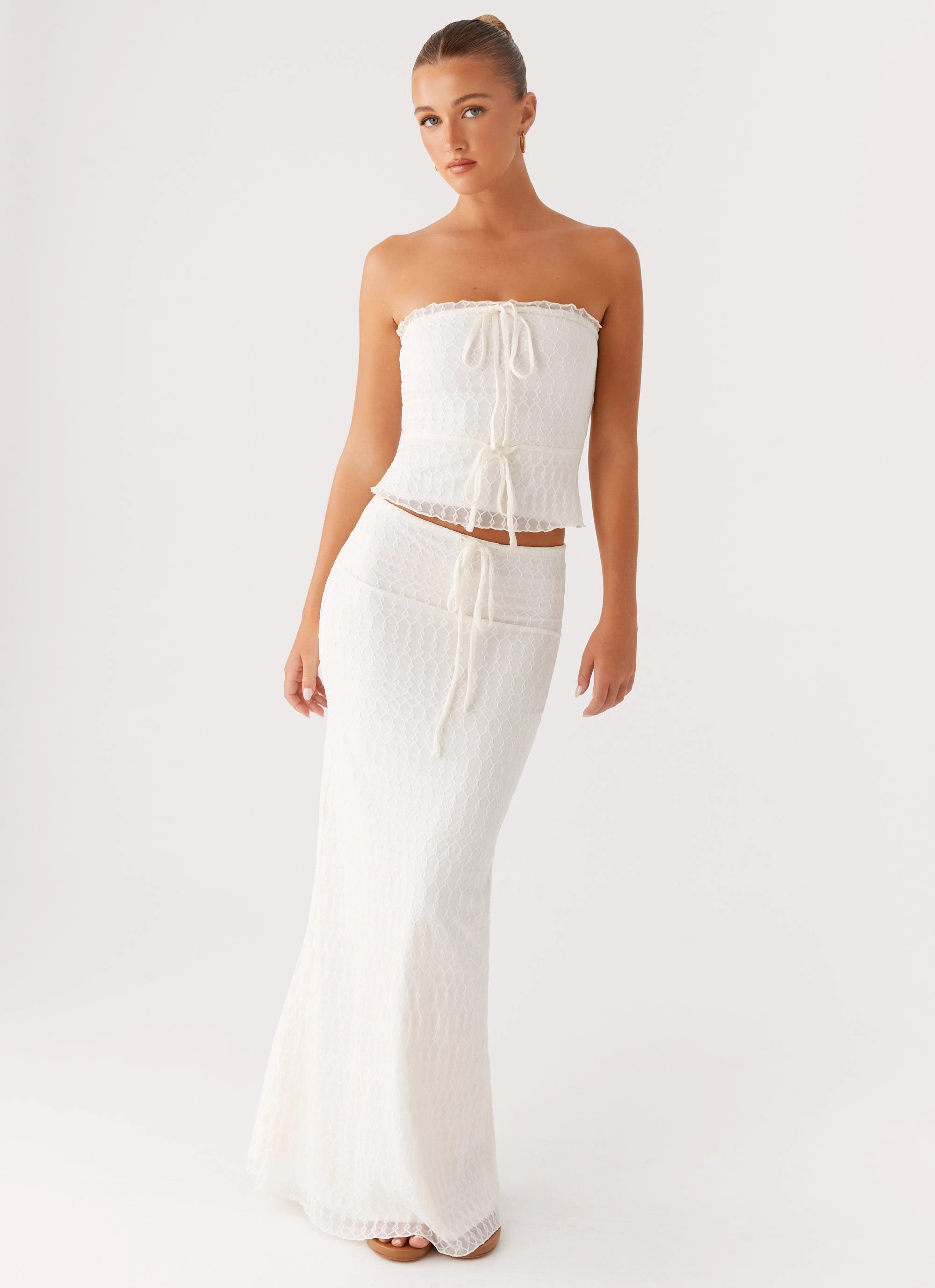 Blakely Tube Top - Ivory Layer Up Style