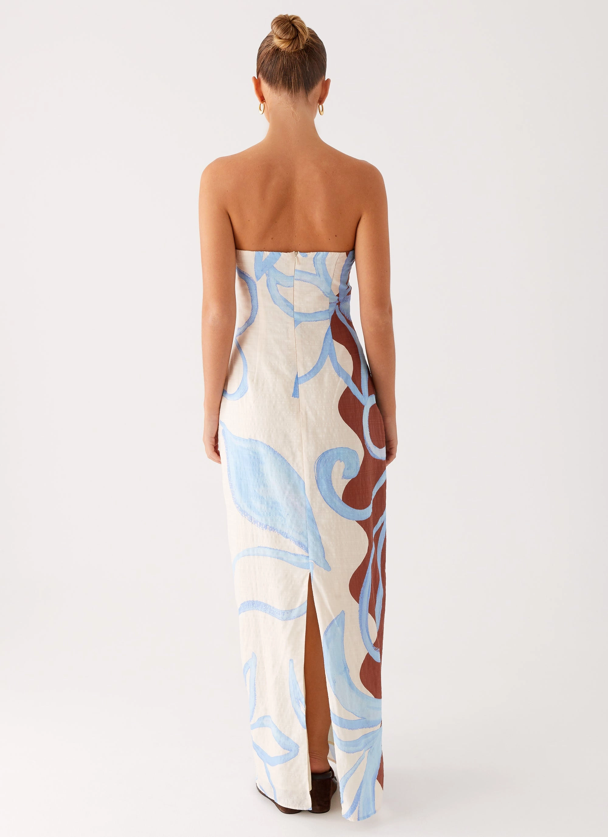 Raiden Maxi Dress - Bloom Wave Print Bright Feel Timeless Trend