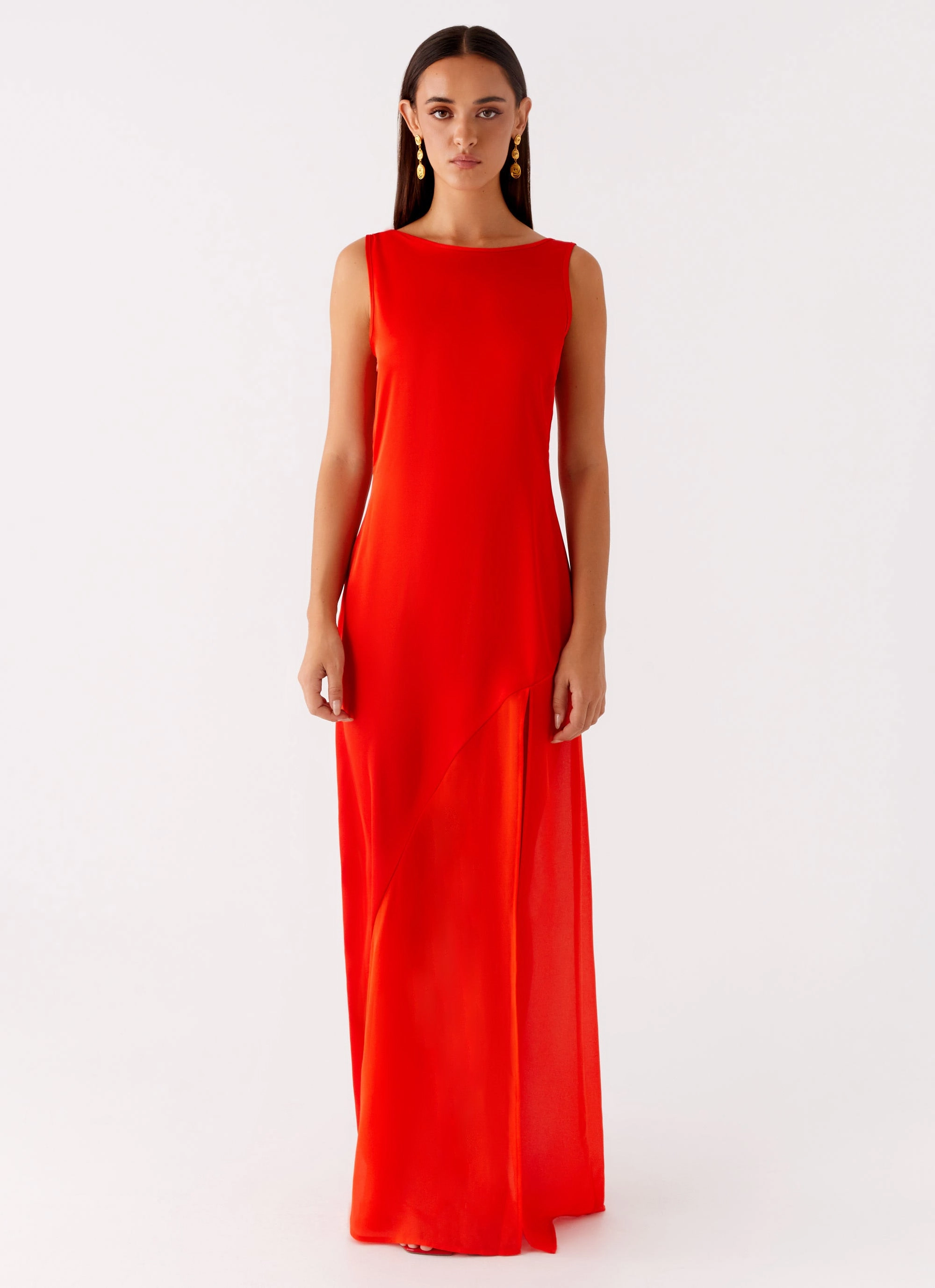 Ramiro Maxi Dress - Red Stay Cool