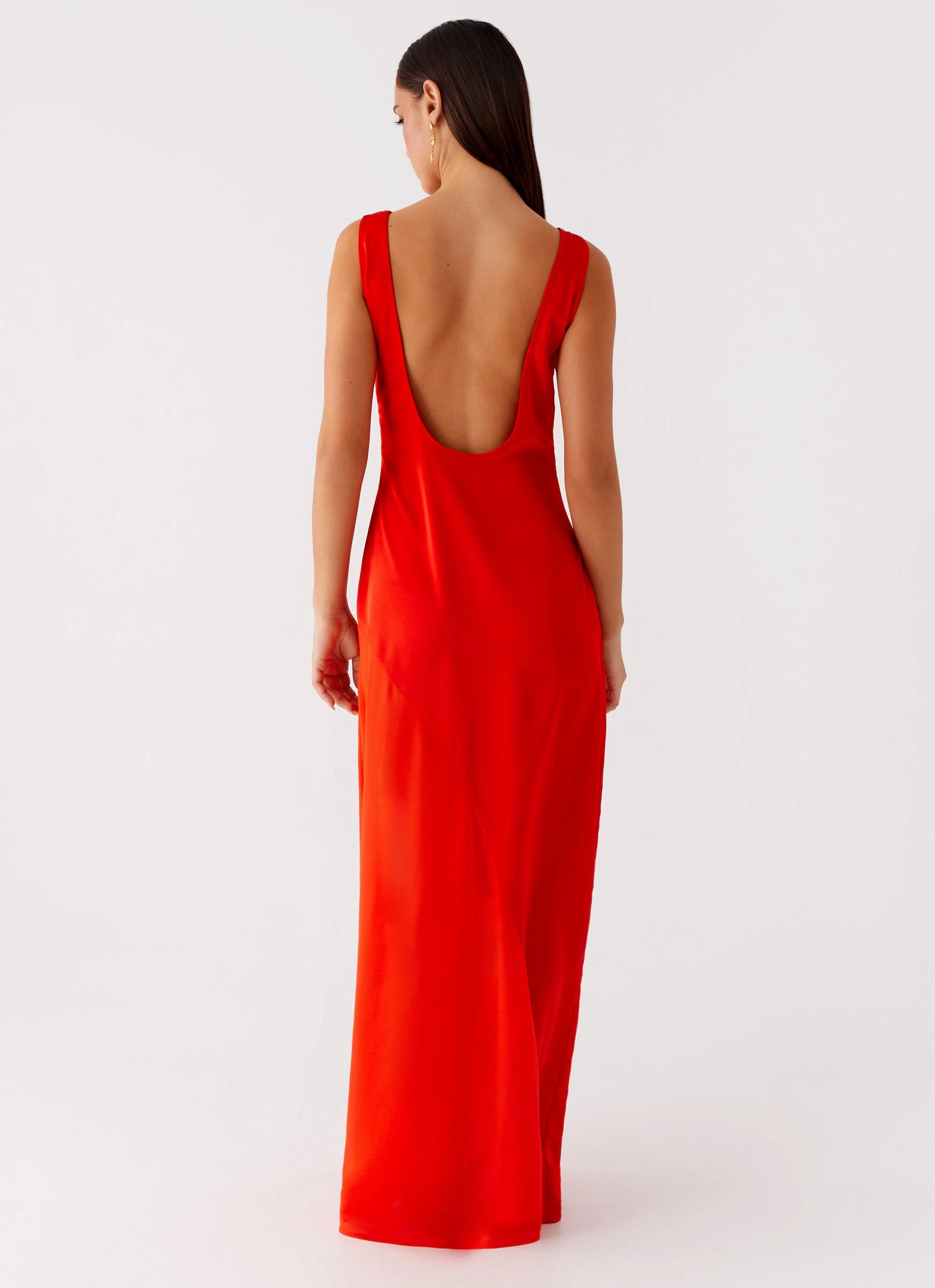 Ramiro Maxi Dress - Red Breathable fabric