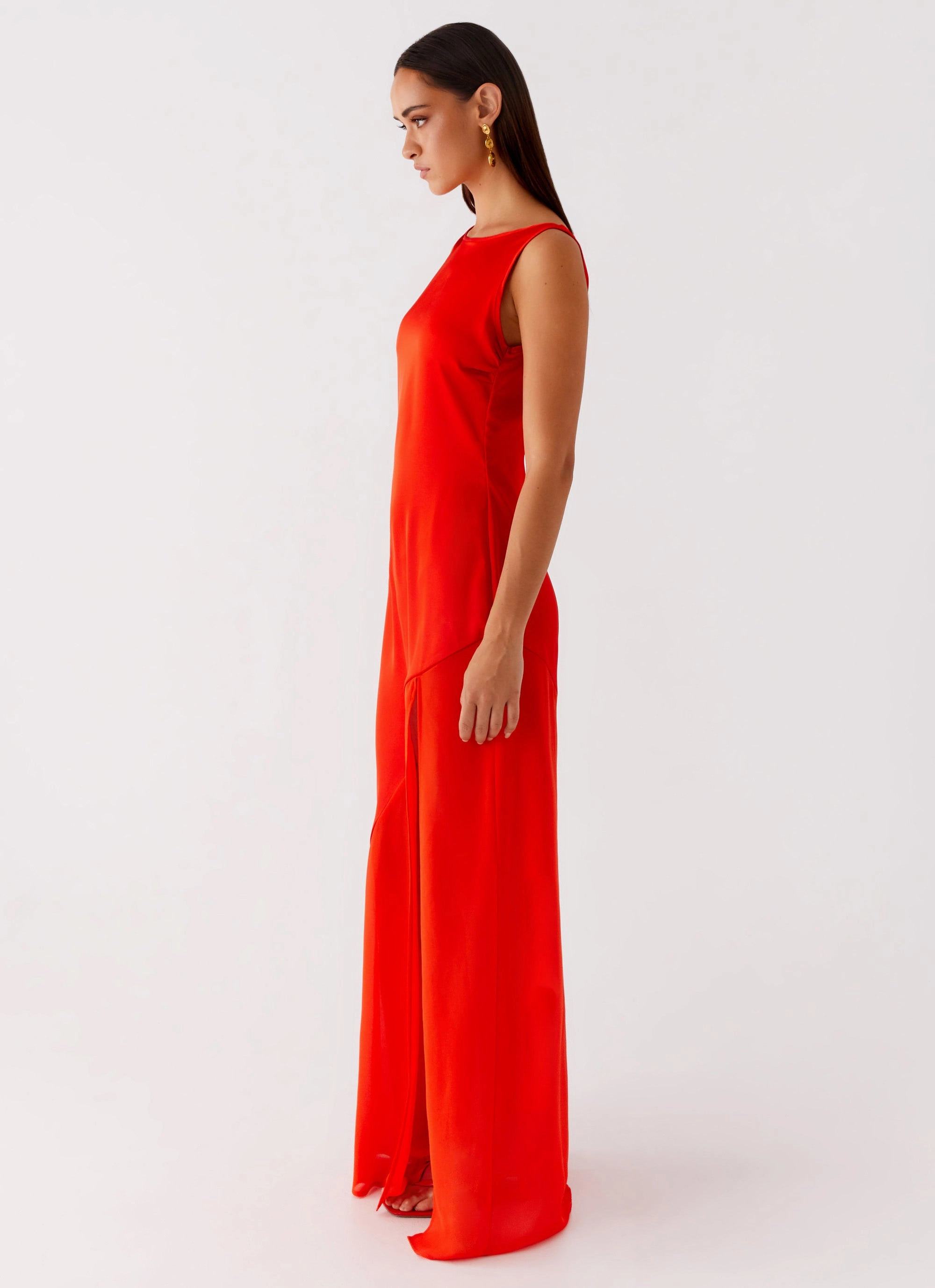 Ramiro Maxi Dress - Red Flawless Fit Elegant Fit