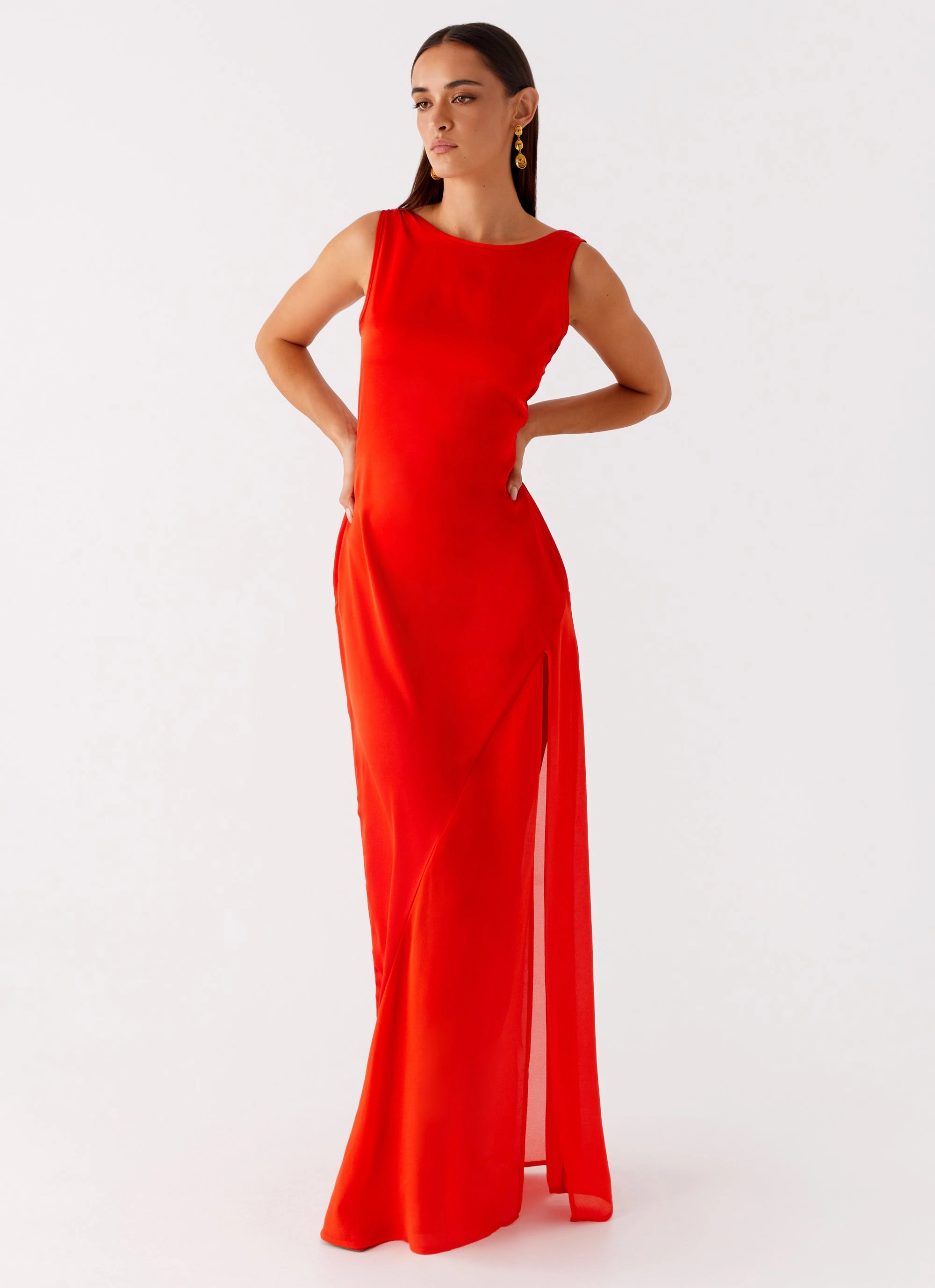 Fashion Layers Ramiro Maxi Dress - Red
