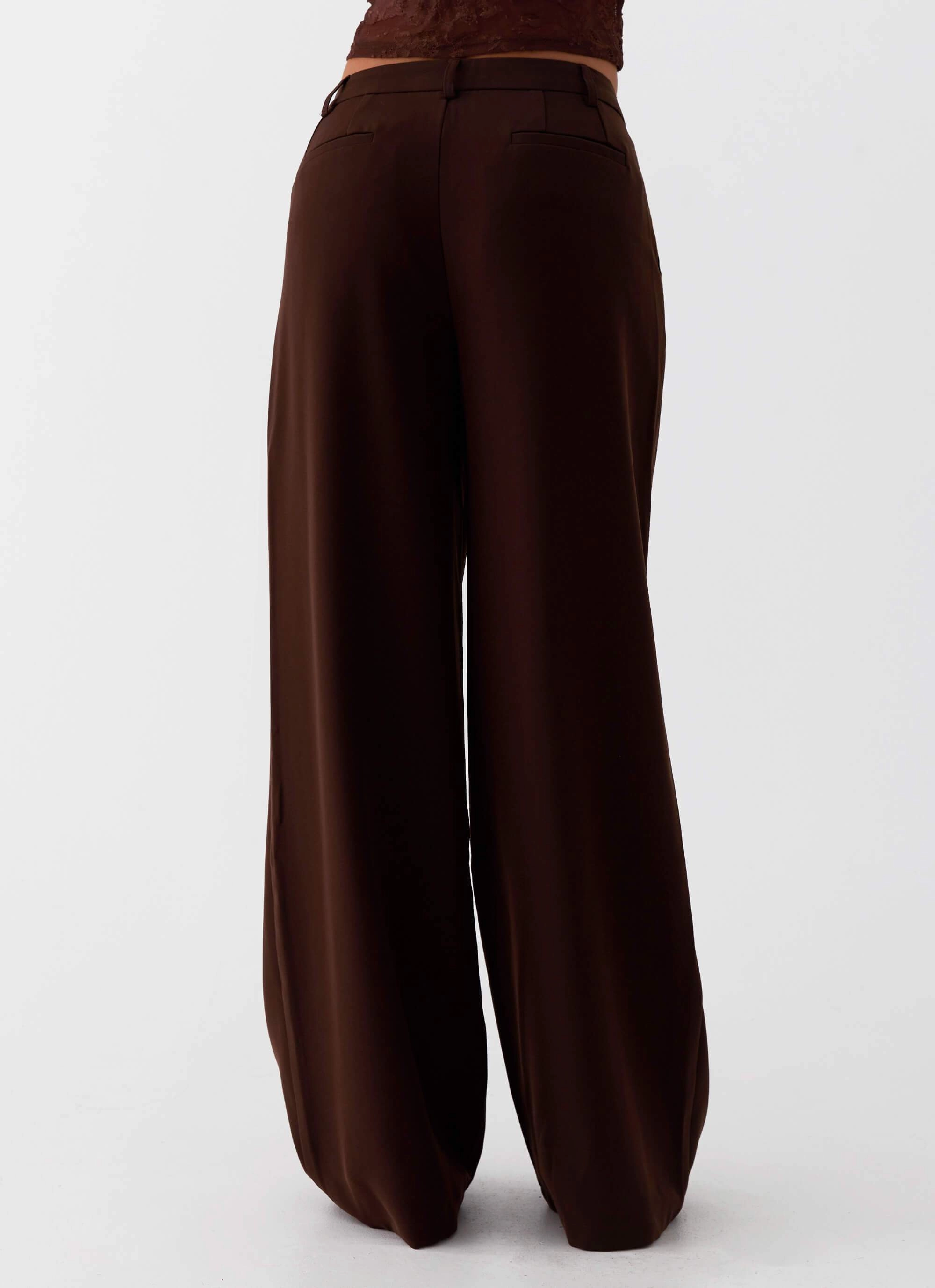High Stretch Fit Ravenscroft Suit Pants - Dark Chocolate