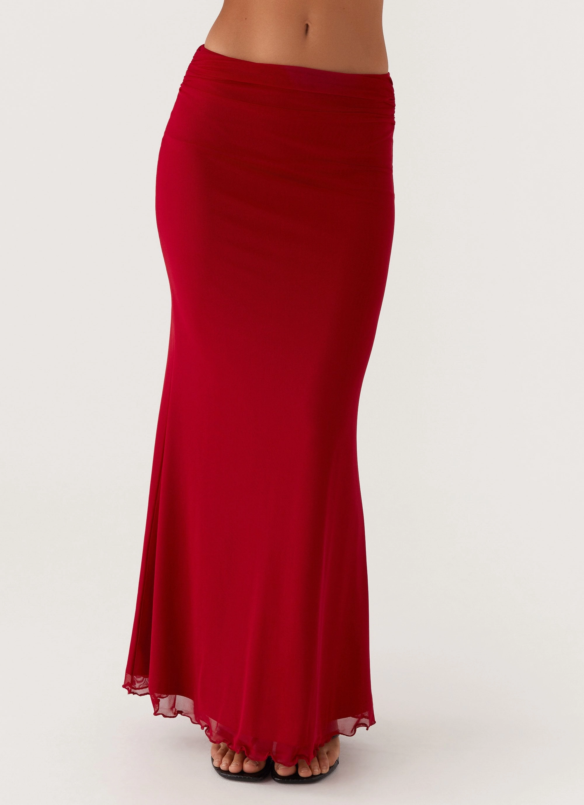 Rayne Maxi Skirt - Red Senior Style