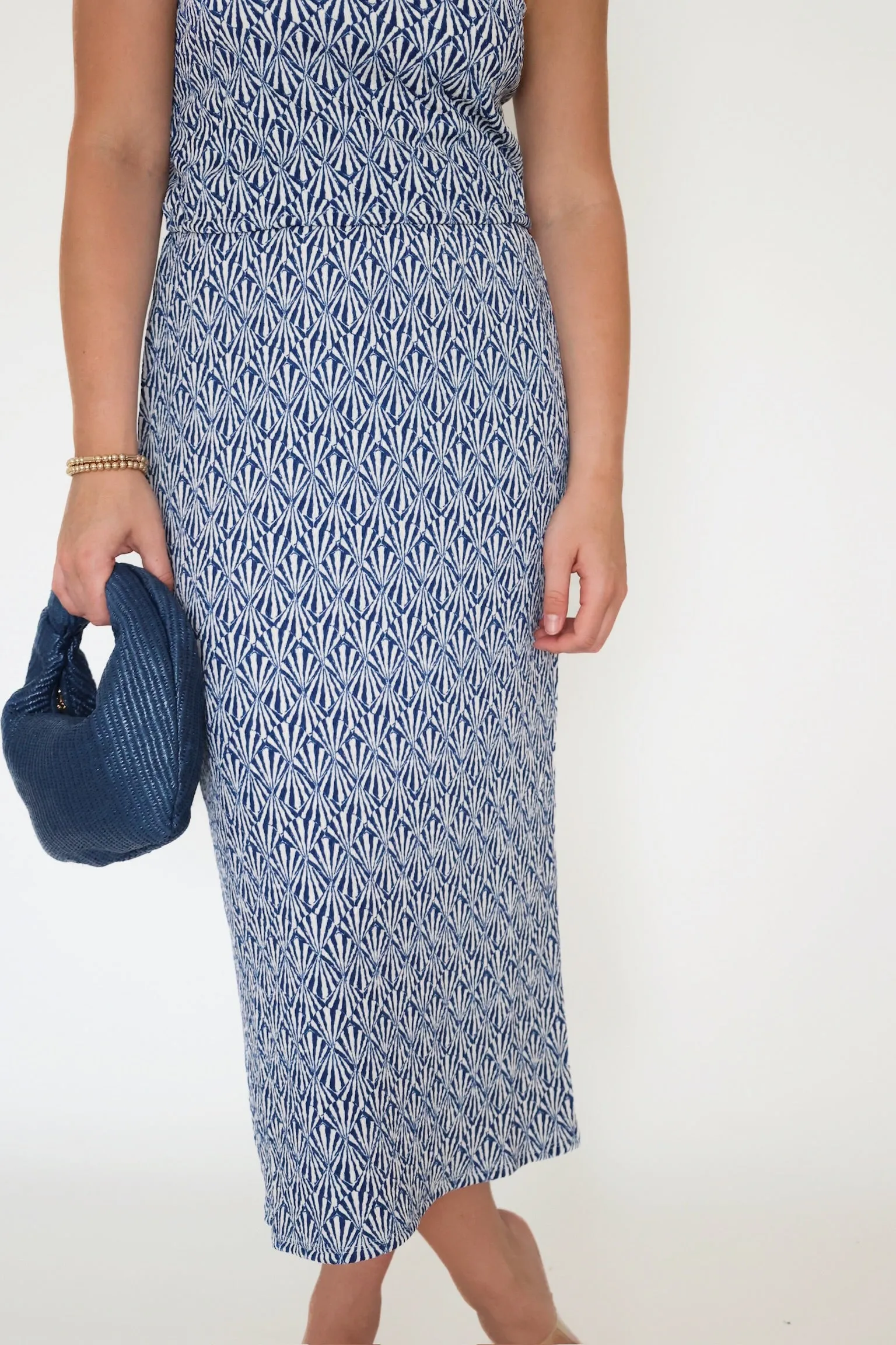 Bamboo Fiber Fabric Casual Blouse Make Waves Set (FINAL SALE)