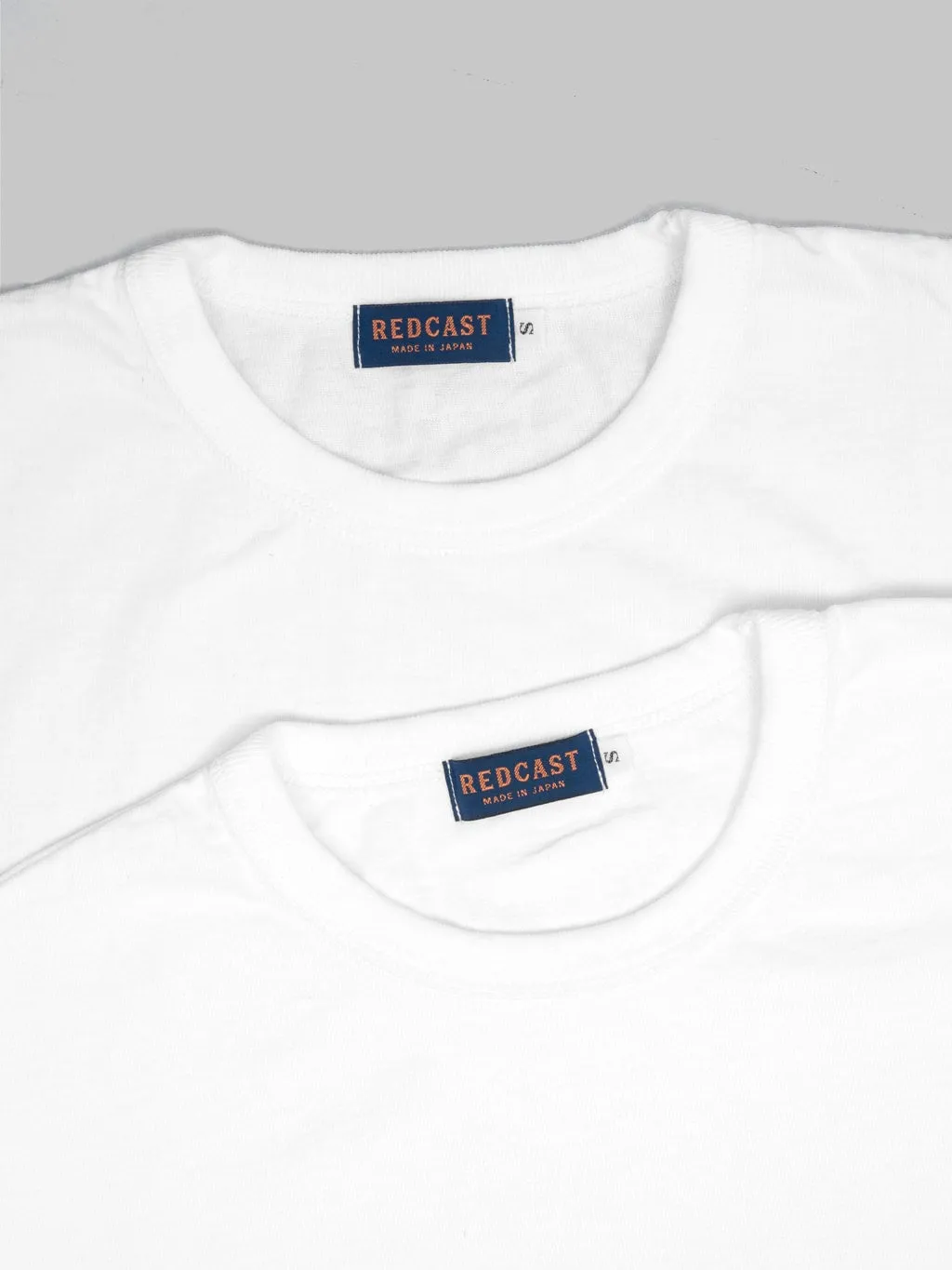 Redcast Heritage "Tsuri-Ami" Loopwheel Heavy T-Shirt White (2 Pack)