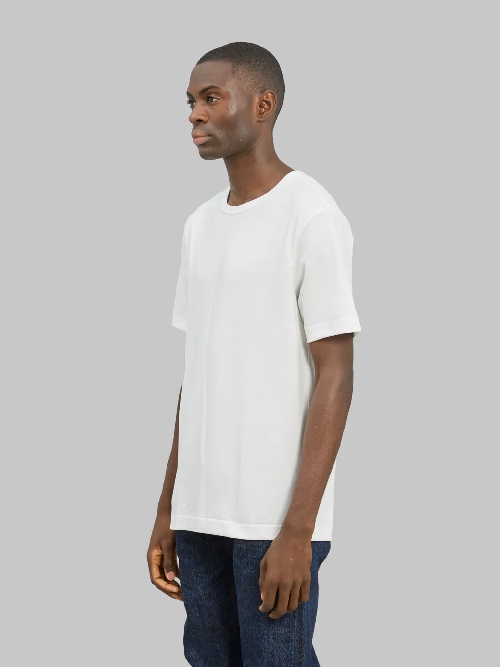 Redcast Heritage "Tsuri-Ami" Loopwheel Heavy T-Shirt White (2 Pack)