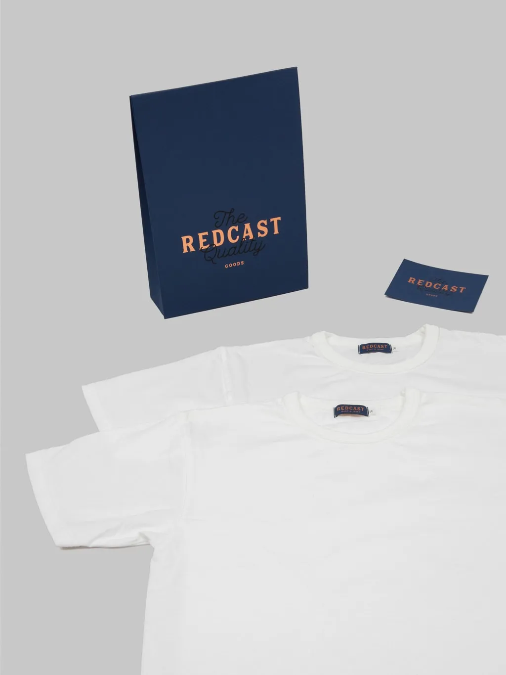 Redcast Heritage "Tsuri-Ami" Loopwheel Heavy T-Shirt White (2 Pack)