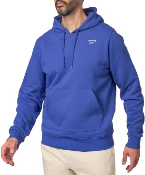 Reebok Men's Hoodie | Men's Pullover Identity Fleece Hoodie | Mens Sweatshirts Hoodies - Vector Blue Small