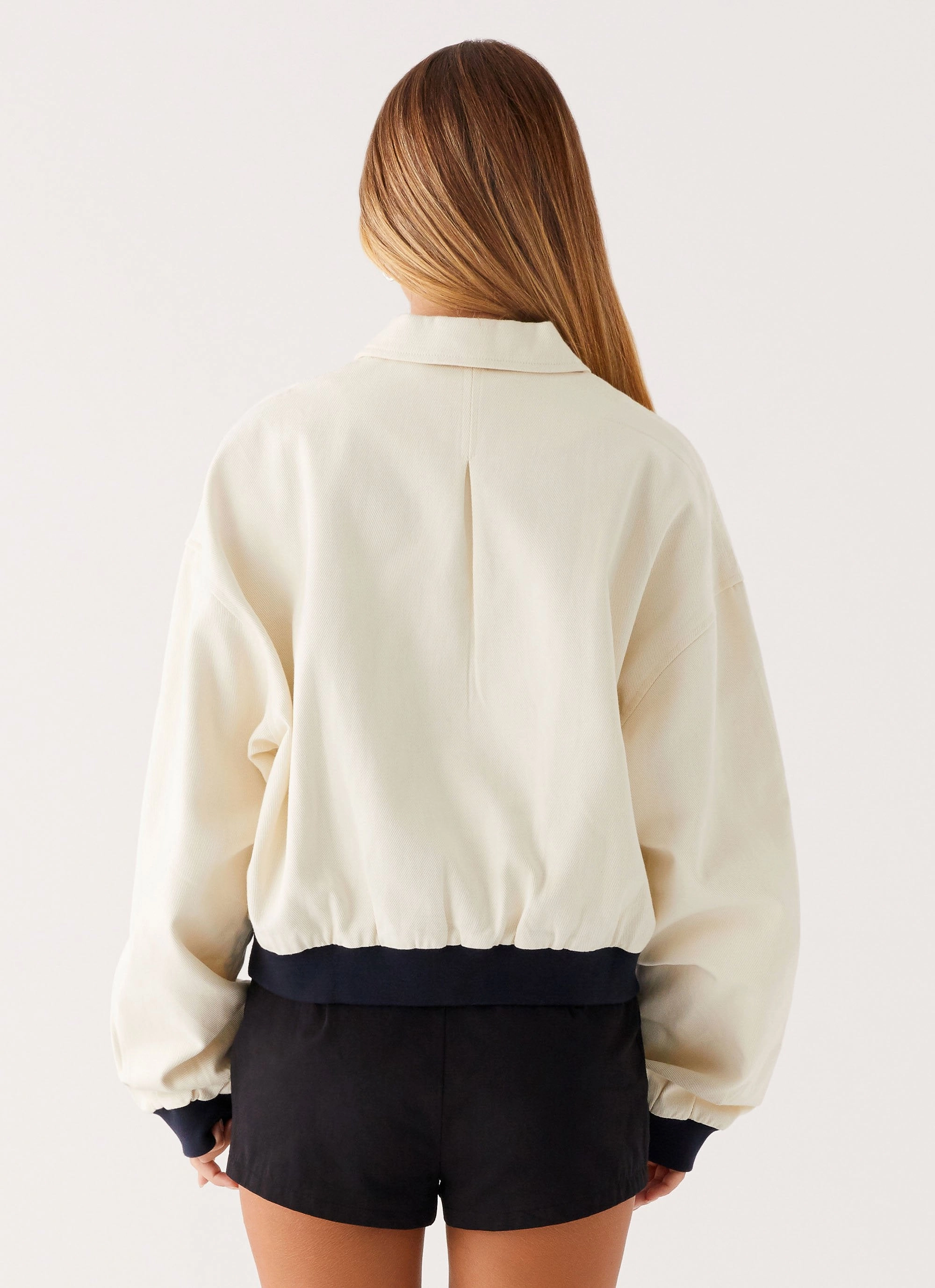 heavy duty fabric Reese Bomber Jacket - White
