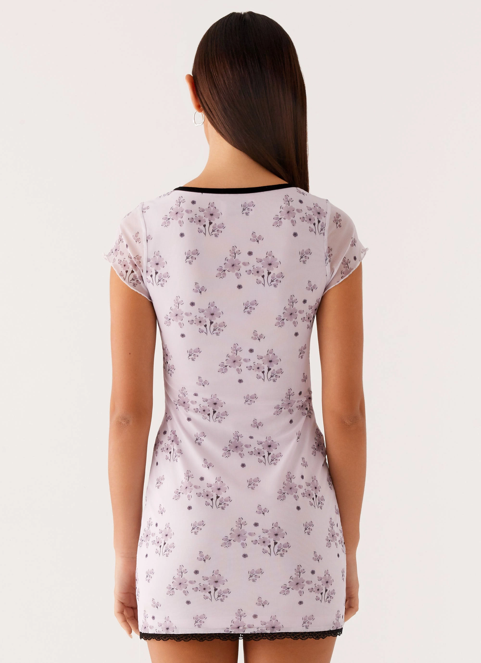 Rocca Mini Dress - Lavender Meadow Sunny Lace