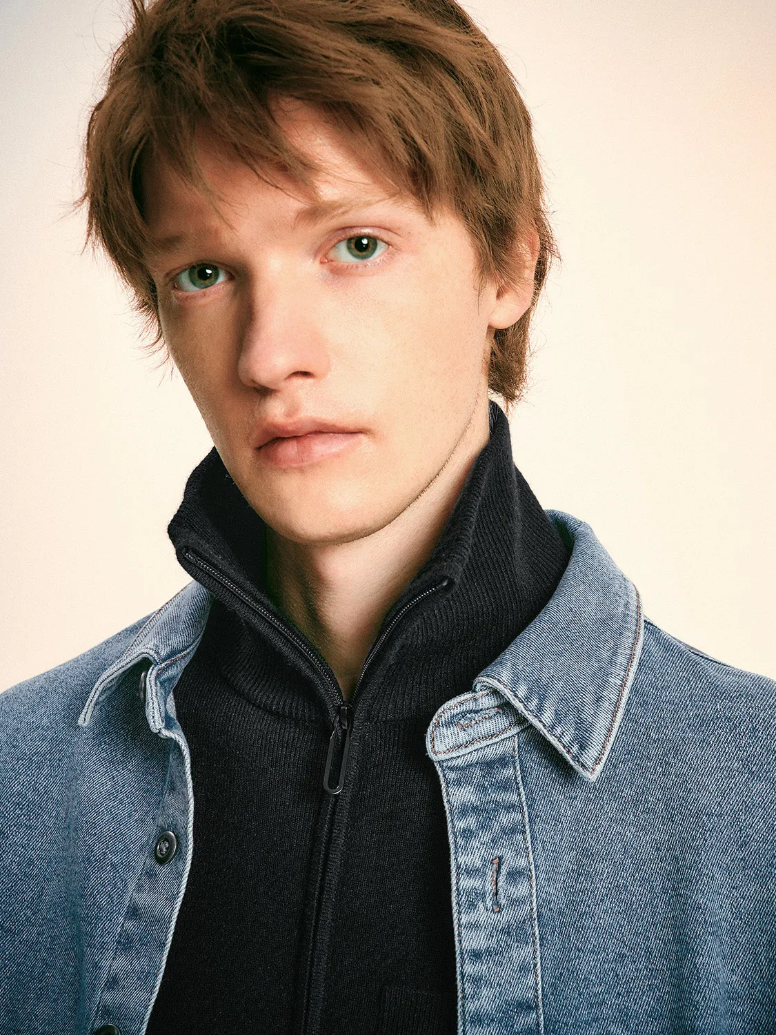 Regular Button Denim Shirts