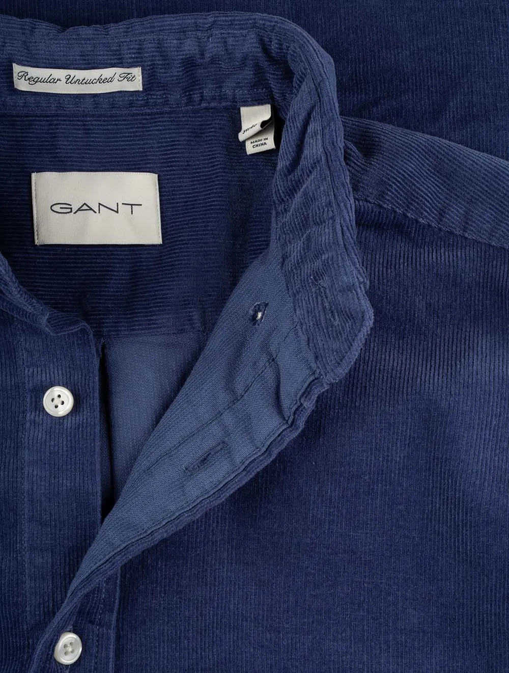 Regular Corduroy Shirt Dusty Navy