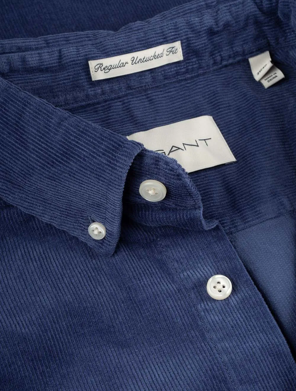 Regular Corduroy Shirt Dusty Navy