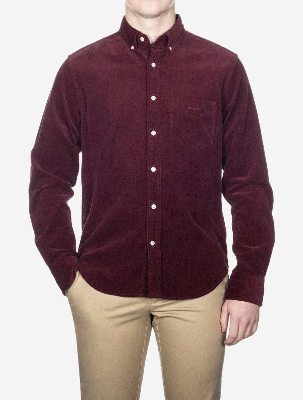 Regular Corduroy Shirt Red Shadow