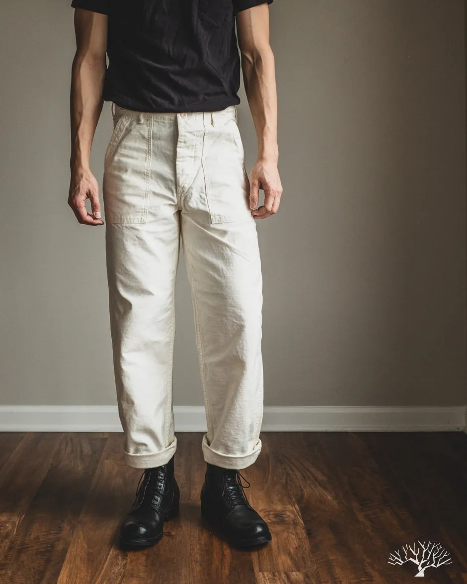 Regular Fit Fatigue Pants - Ecru