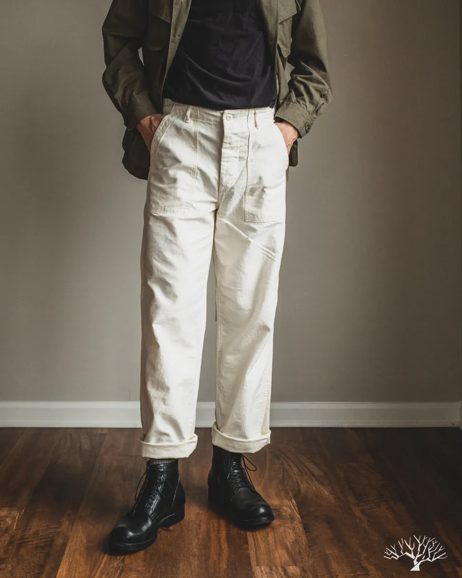 Regular Fit Fatigue Pants - Ecru