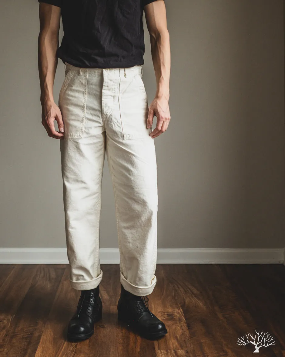 Regular Fit Fatigue Pants - Ecru