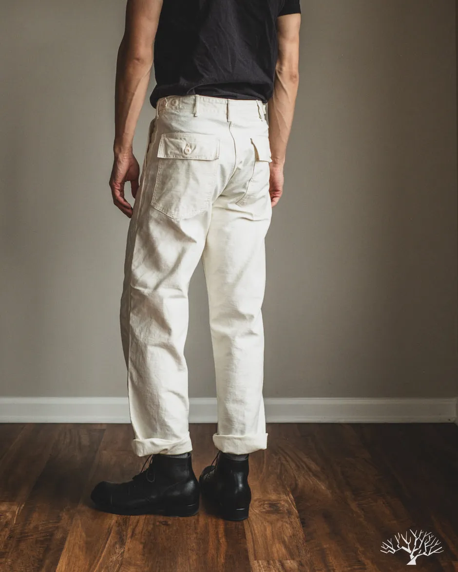 Regular Fit Fatigue Pants - Ecru