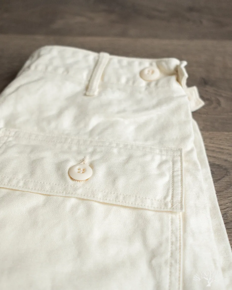 Regular Fit Fatigue Pants - Ecru