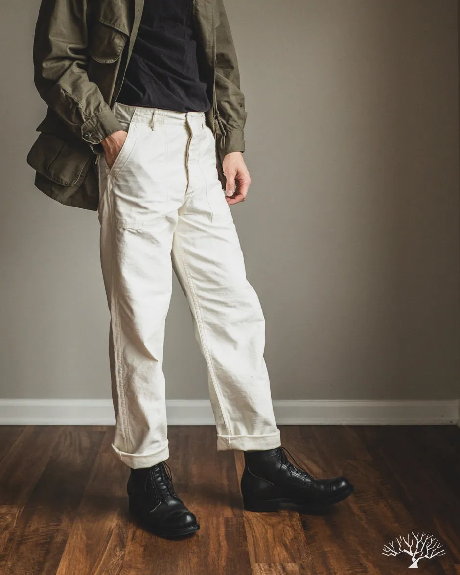 Regular Fit Fatigue Pants - Ecru