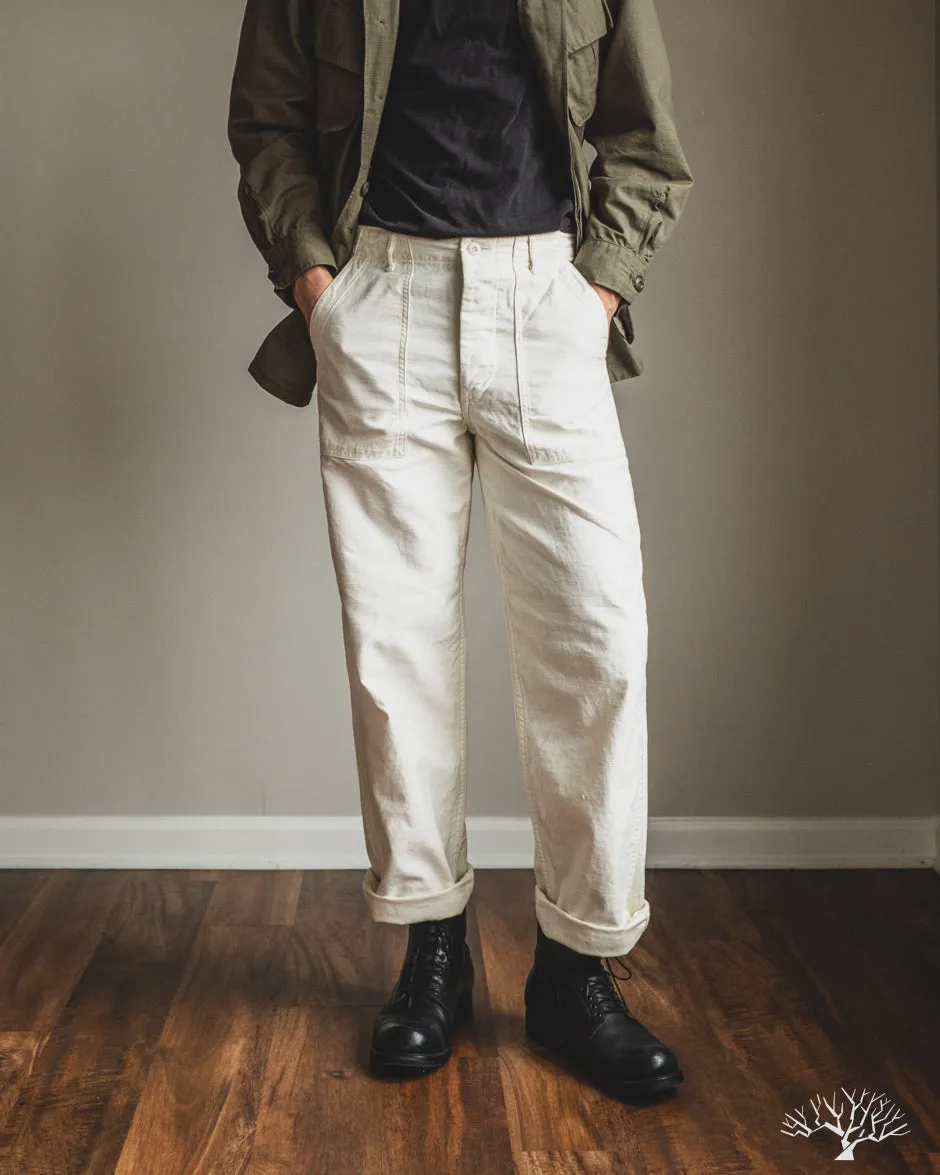 Regular Fit Fatigue Pants - Ecru