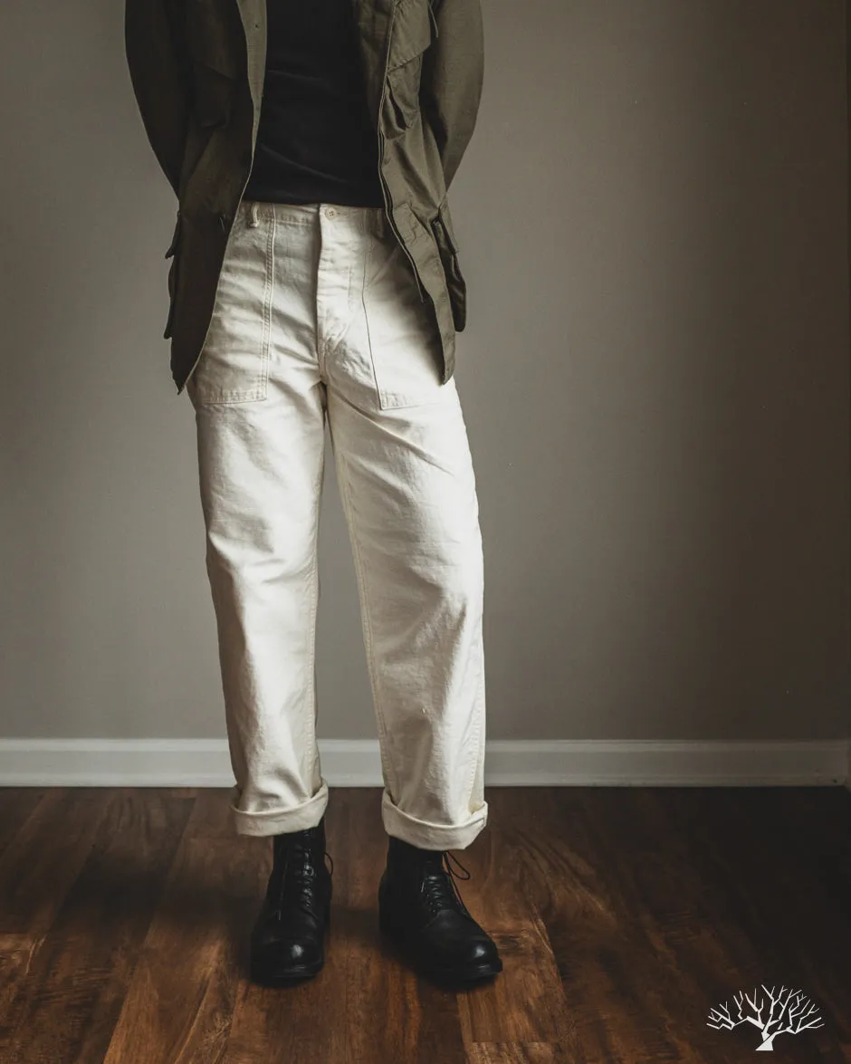 Regular Fit Fatigue Pants - Ecru