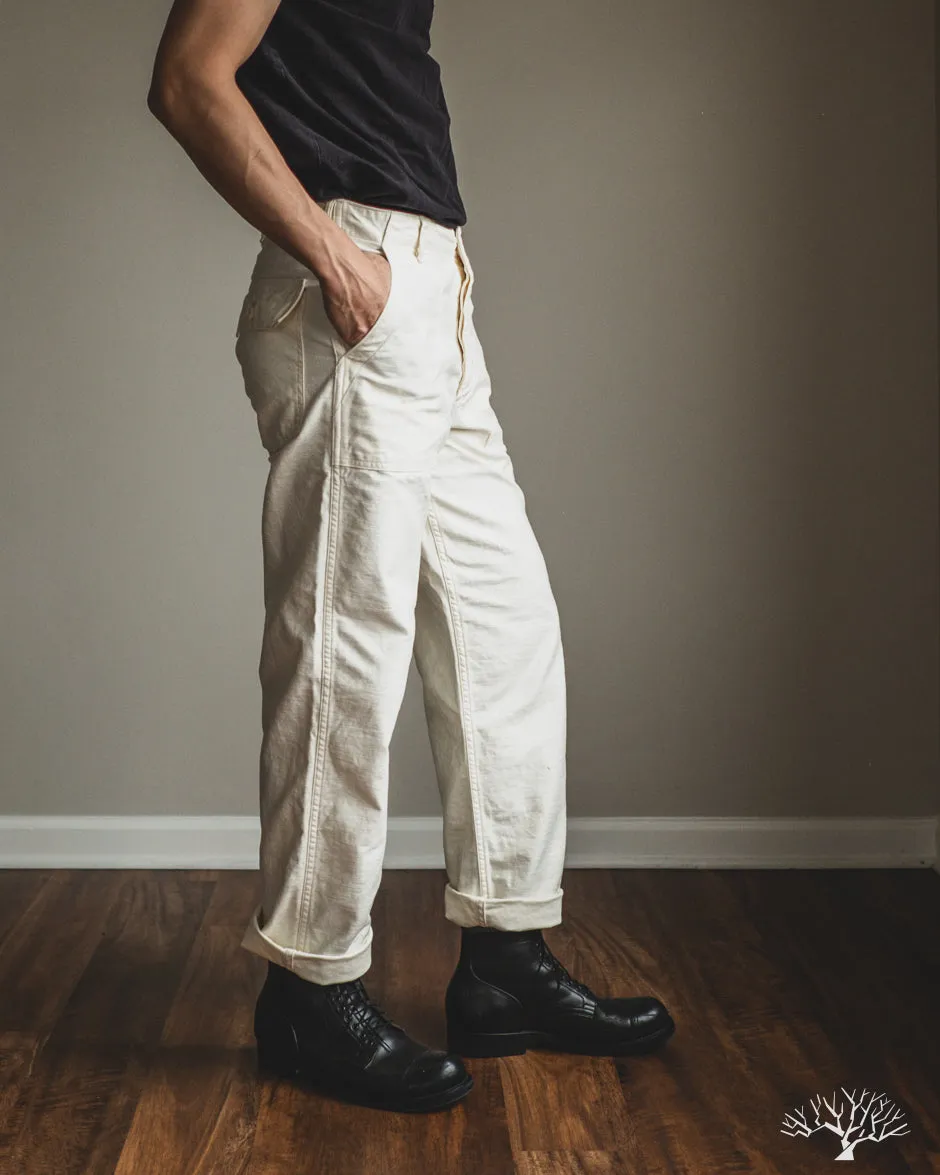 Regular Fit Fatigue Pants - Ecru