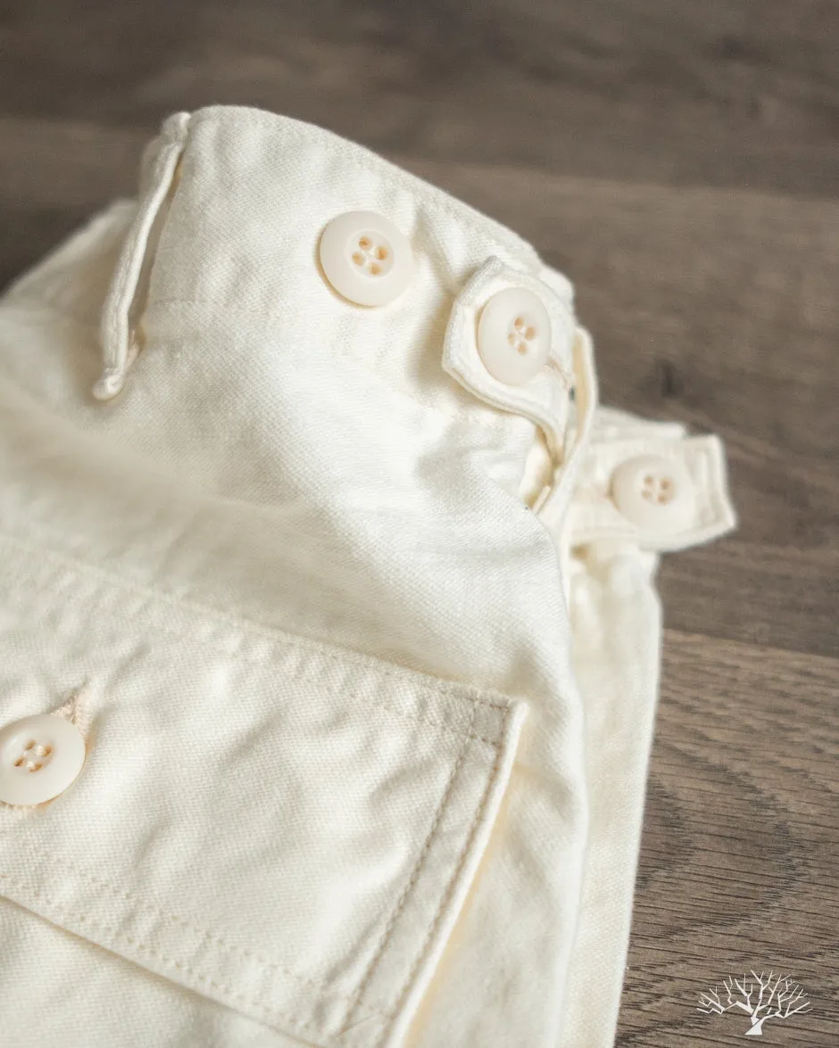 Regular Fit Fatigue Pants - Ecru