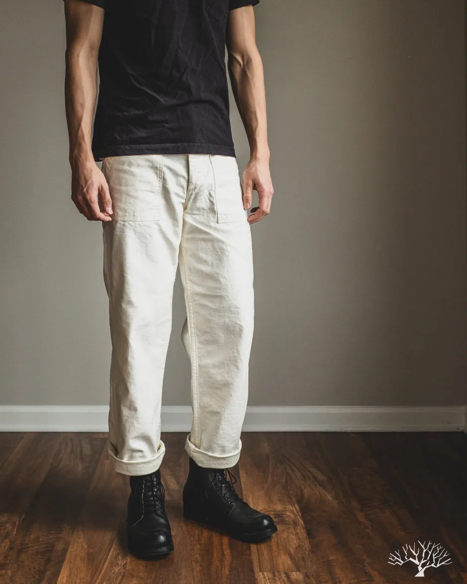 Regular Fit Fatigue Pants - Ecru