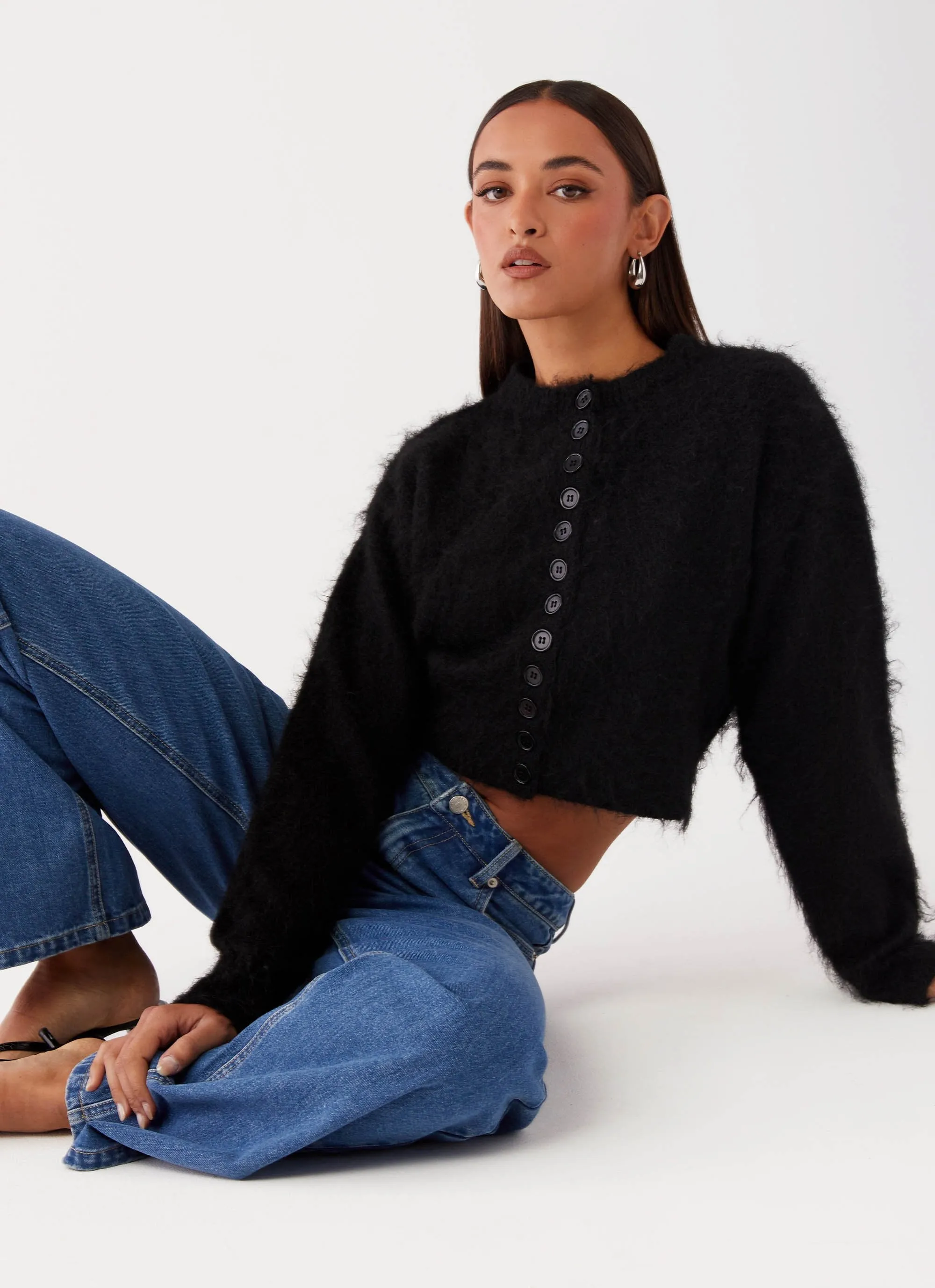 Breathable3DKnit Reign Fitted Cardigan - Black