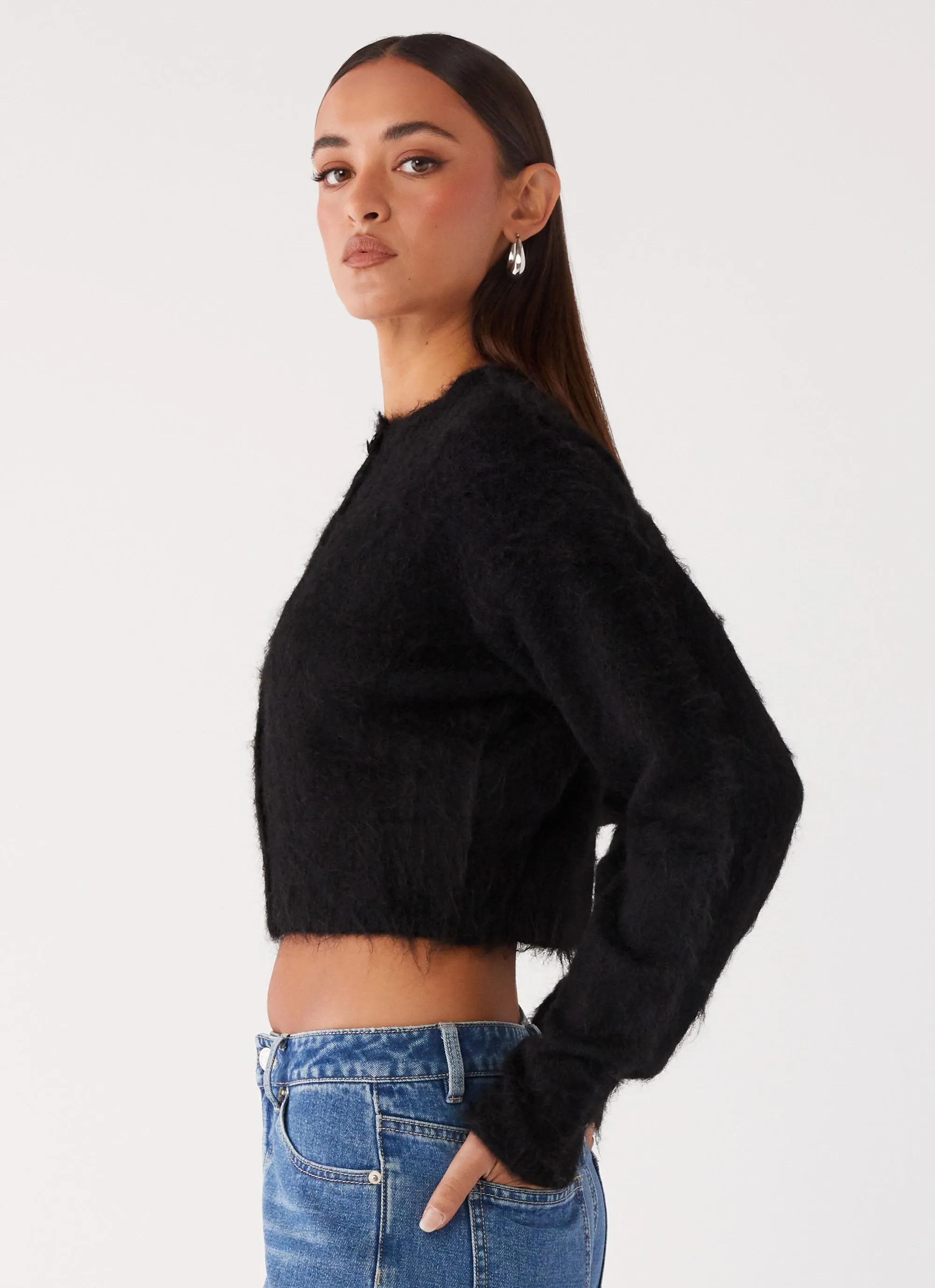 BreathableBack Reign Fitted Cardigan - Black