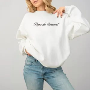 Reine du Carnaval Embroidered Sweatshirt