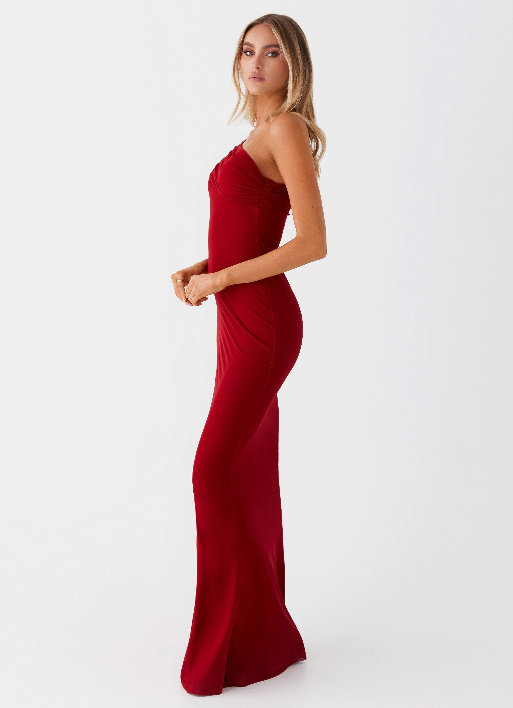 Versatile Touch Comfy Design Reine Maxi Dress - Red