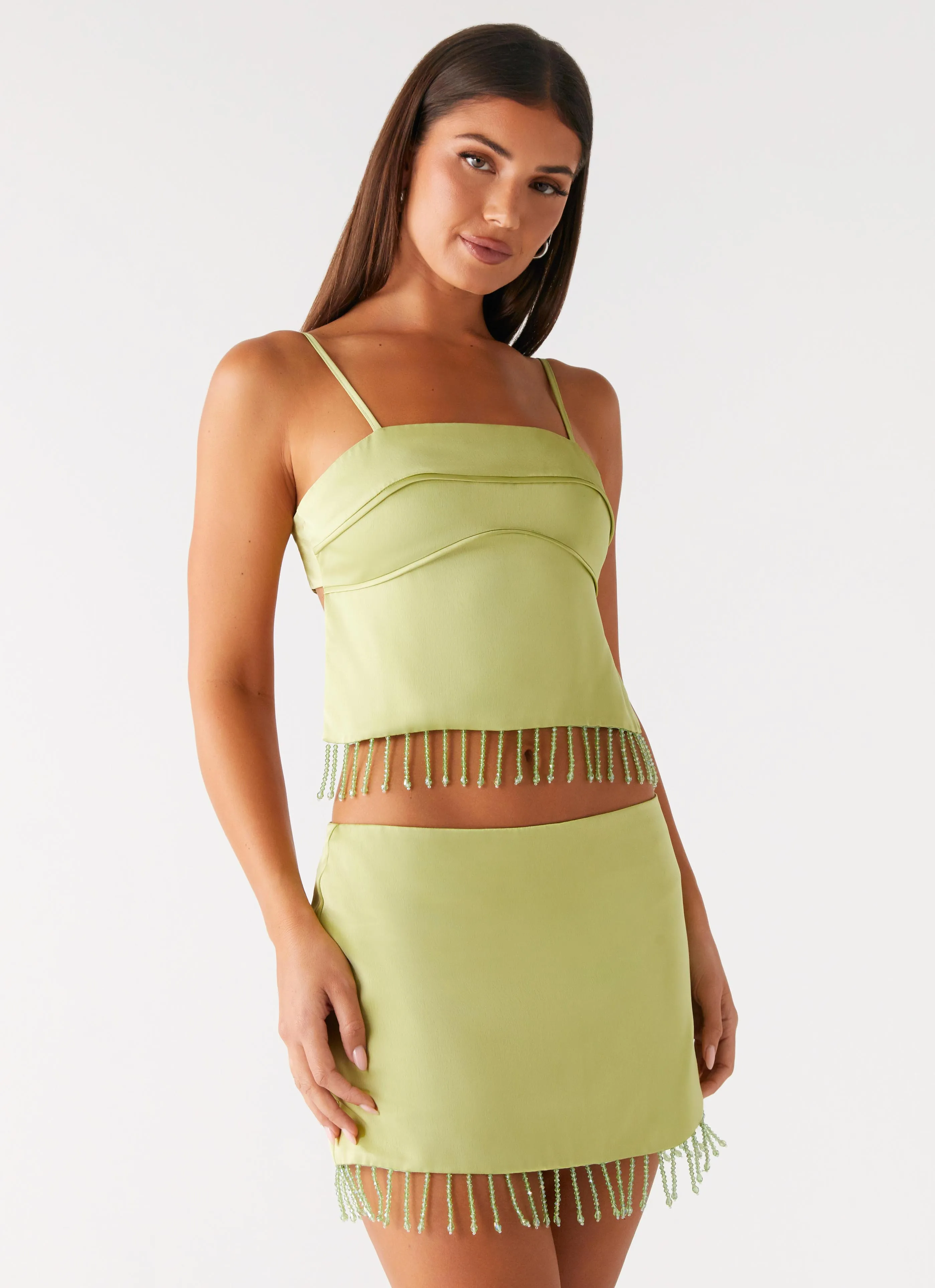 Ventilation Panel Bora Bora Beaded Top - Lime