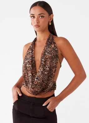 Sawyer Mesh Top - Leopard OrganicCottonBlend UPFProtection
