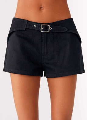 Montana Mini Shorts - Black Odor Resistant Treatment