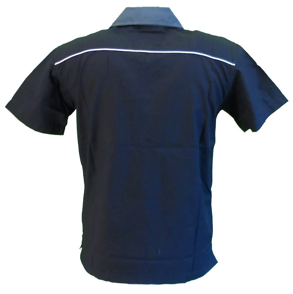 Relco Rockabilly Bowling Grey & Black Vintage Retro Shirts