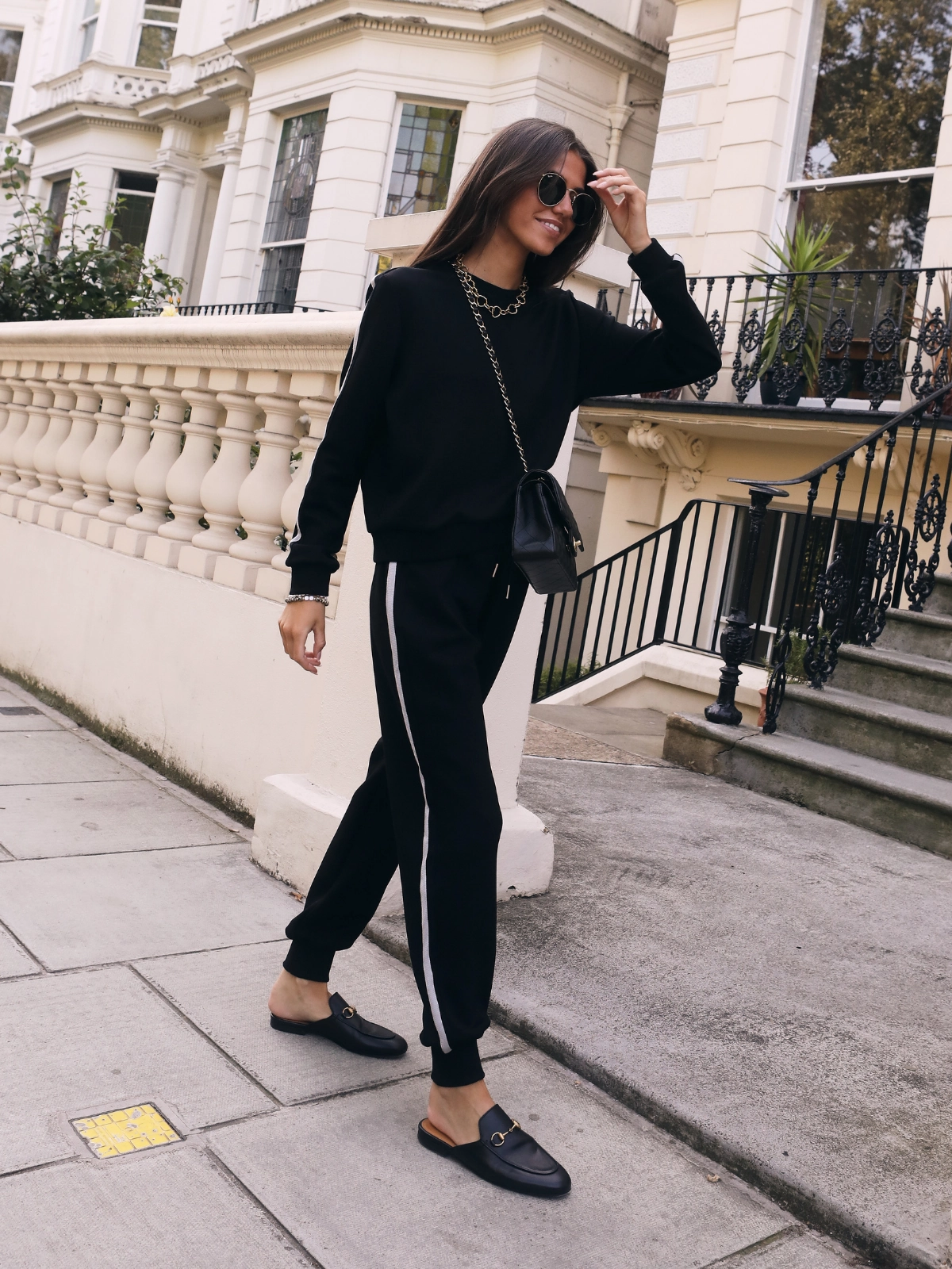 Contrast Inner Layer Remi Black Stripe Sweater