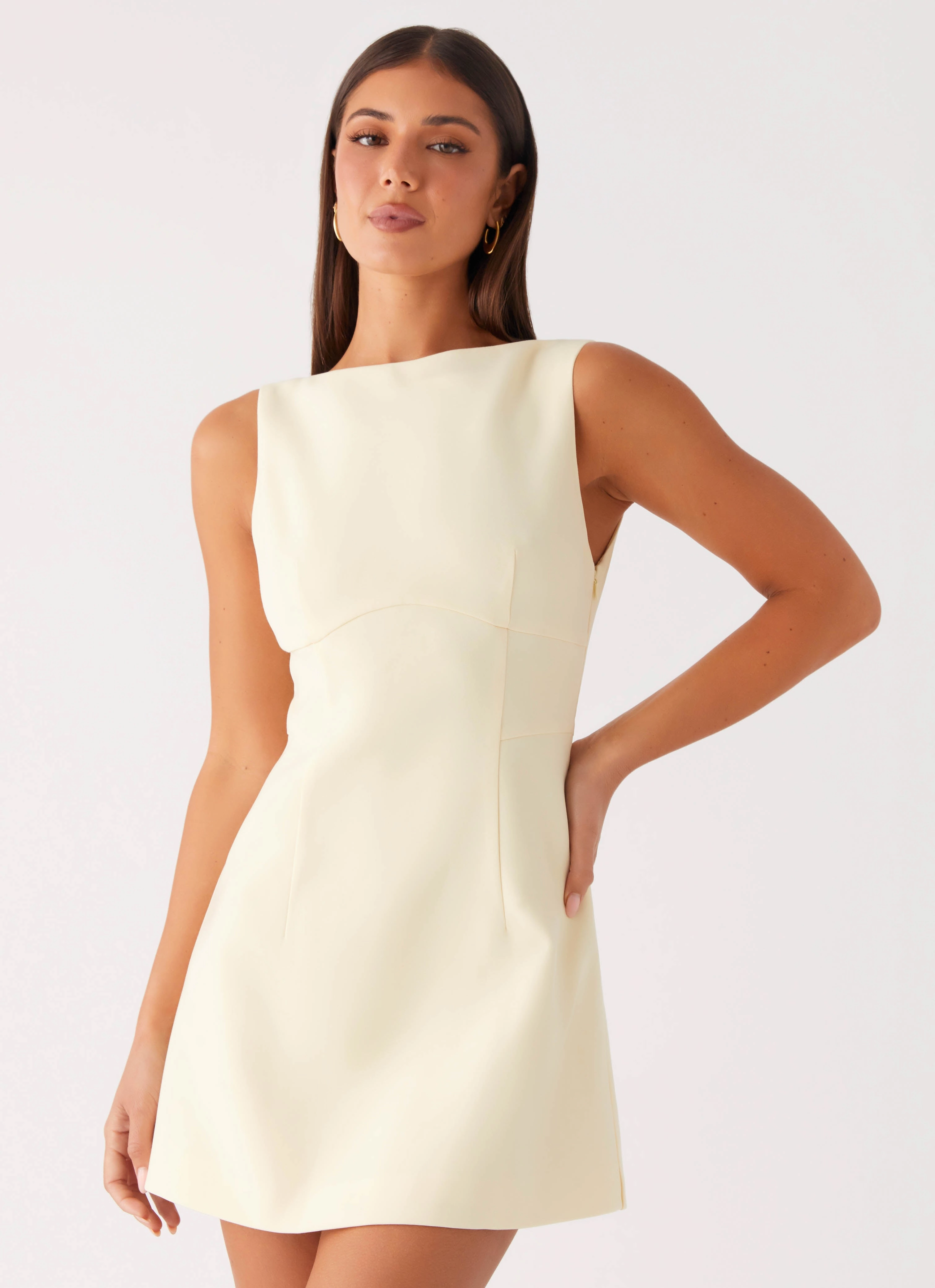 Effortless Fit Design Lulita Mini Dress - Buttercream Yellow