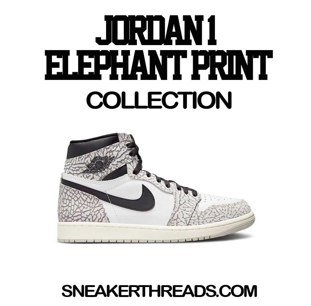 Retro 1 Elephant Print St Logo Shirt