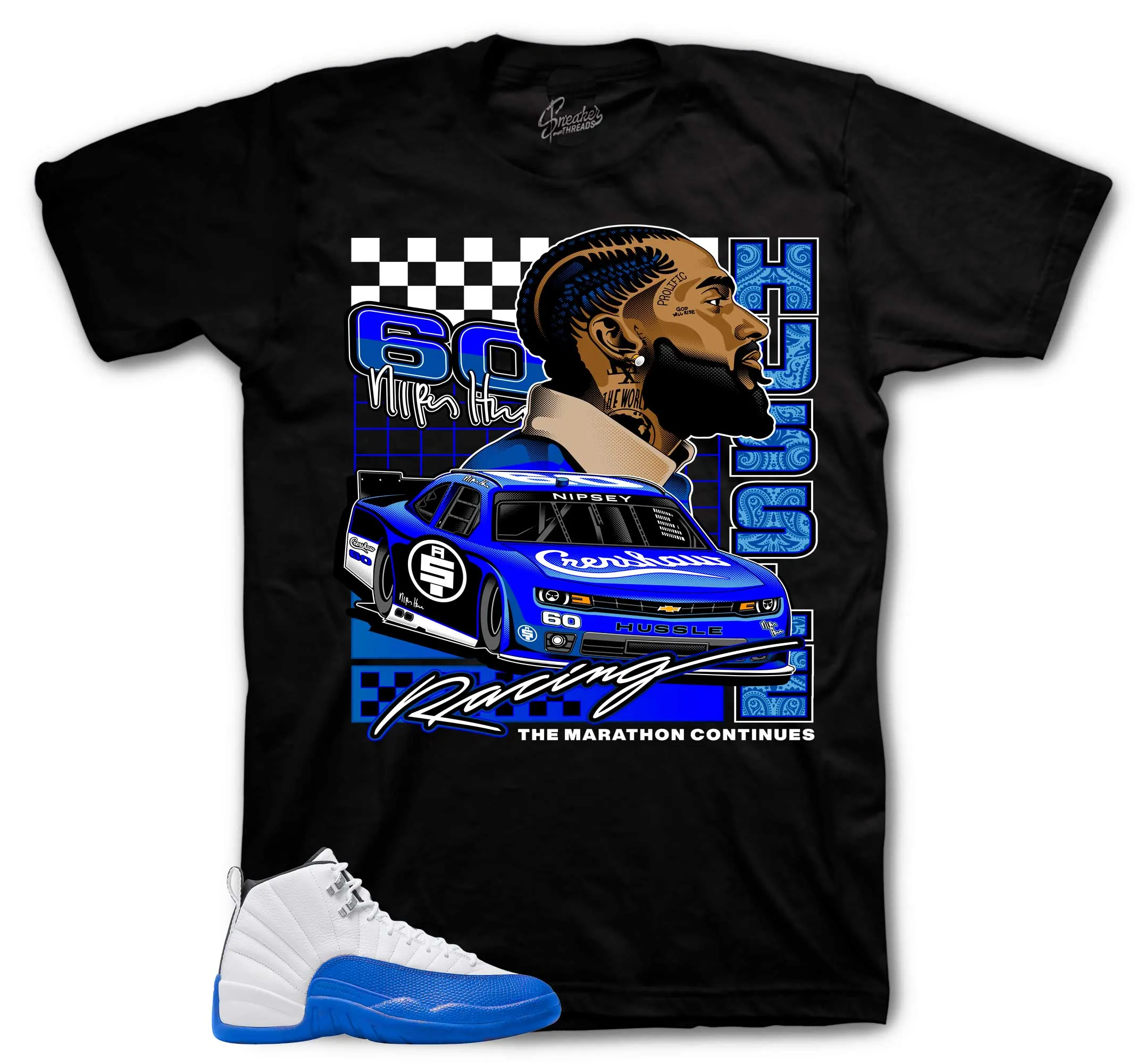 Retro 12 Blueberry Crenshaw Racing Shirt