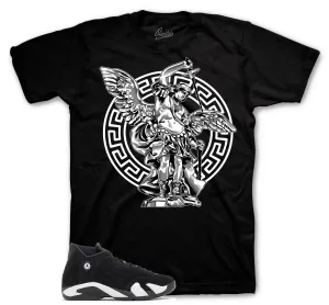 Retro 14 Black/White St. Micheal Shirt