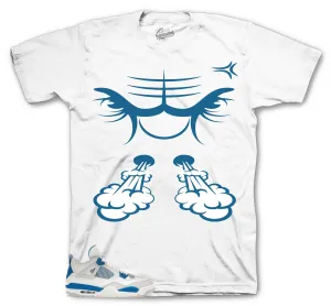 Retro 4 Industrial Blue Raging Face Shirt