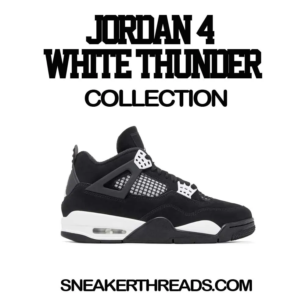 Retro 4 White Thunder God Did Shirt