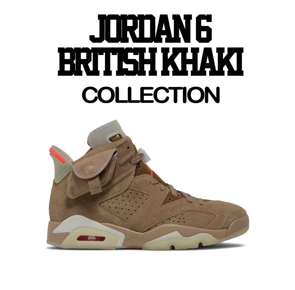 Retro 6 British Khaki ST Logo Shirt