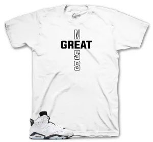 Retro 6 White Black Greatness Cross Shirt
