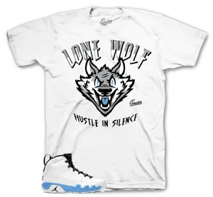 Retro 9 Powder Blue Lone Wolf Shirt